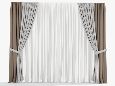 Universal Curtain Window Screen 3d model