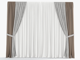 Universal Curtain Window Screen 3d model