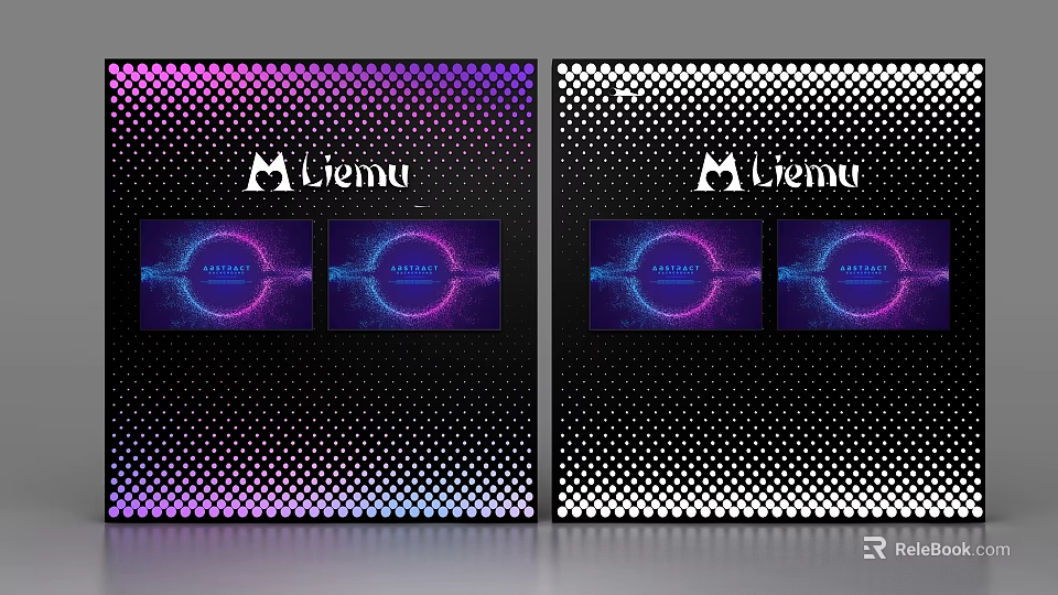 Commercial Equipment Miemu With Dual Screens And Modern Dot Pattern Lighting Effects 3d model 