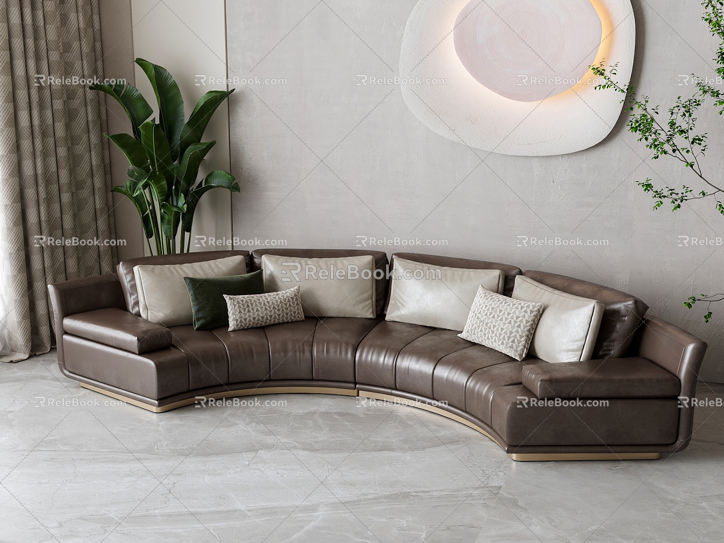 Modern Leather Sofa model