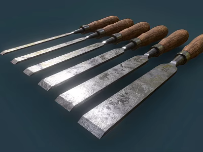 chisel hardware tools 3d model