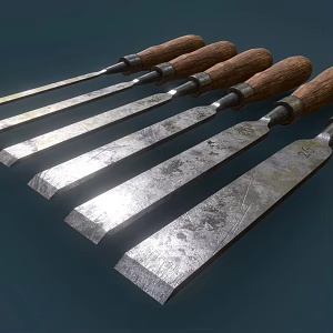 chisel hardware tools 3d model
