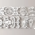 European-style carved 3d model