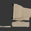 Vintage Beige Computer Setup With CRT Monitor Desktop Tower Keyboard And Mouse