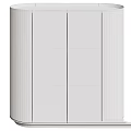 Elegant Modern Cabinet With Dark Green Sleek Finish And Gold Accent Trim Details