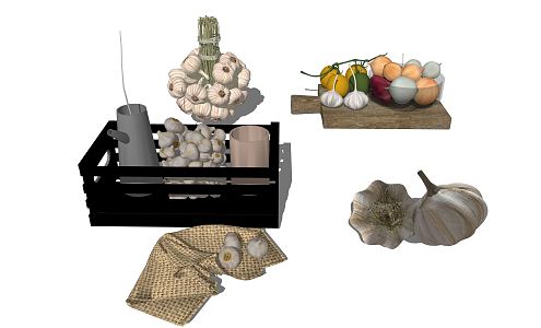 Modern Vegetables 3d model