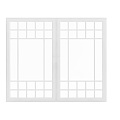 New Chinese-style Chinese-style windows Double-opening windows, casement windows, metal windows 3d model