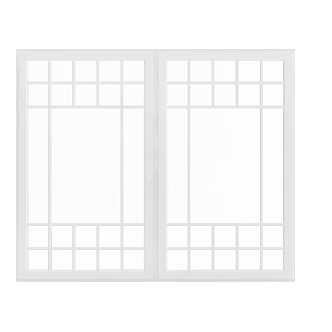 New Chinese-style Chinese-style windows Double-opening windows, casement windows, metal windows 3d model