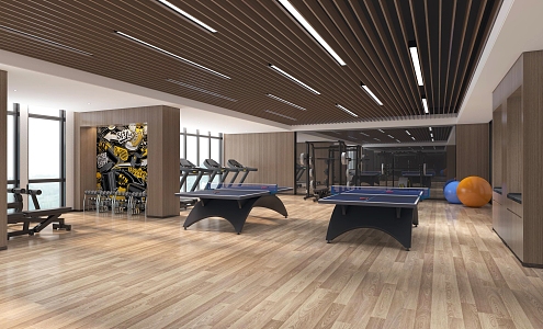 Modern Gym 3d model