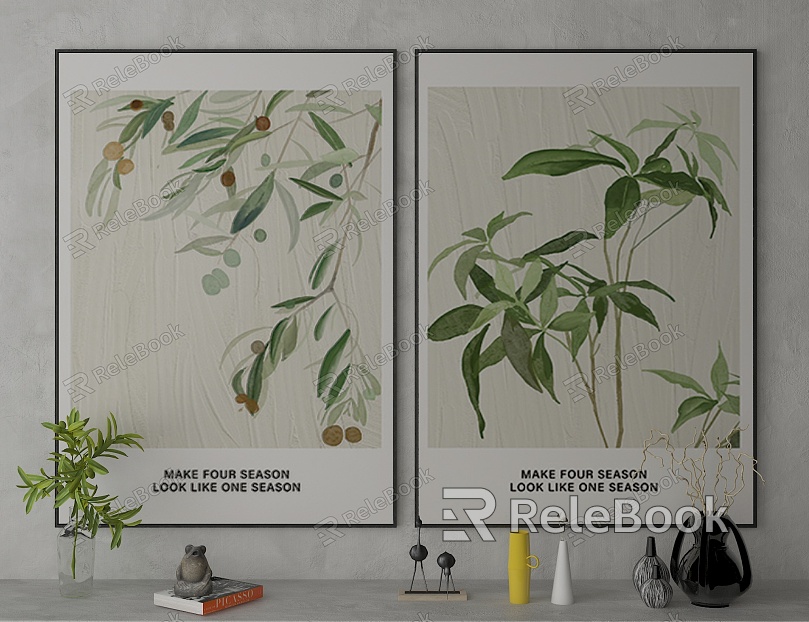 Quiet Plant Painting Decorative Painting model