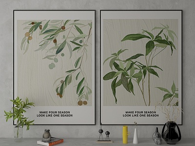 Quiet Plant Painting Decorative Painting model