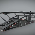 Heavy Duty Car Hauler Utility Vehicle With Multi Level Ramp And Metal Frame Structure