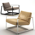 Modern Single Sofa Casual Sofa 3d model