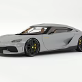 Luxury Gray Sports Car With Sleek Aerodynamic Design Sporty Exterior And Black Wheels