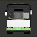 Double Articulated Bus With White Green Exterior Dark Roof And Multiple Windows For Urban Transport