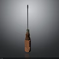 Professional Screwdriver Tool With Ergonomic Wooden Handle And Metal Shaft