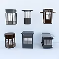 Collection Of Decorative Lanterns With Various Designs Metal Frames And Glass Panels