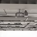 Exposed Industrial Ceiling Design With Metal Frames Pipes And Vents