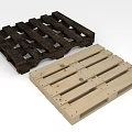 Modern pallet forklift pallet 3d model