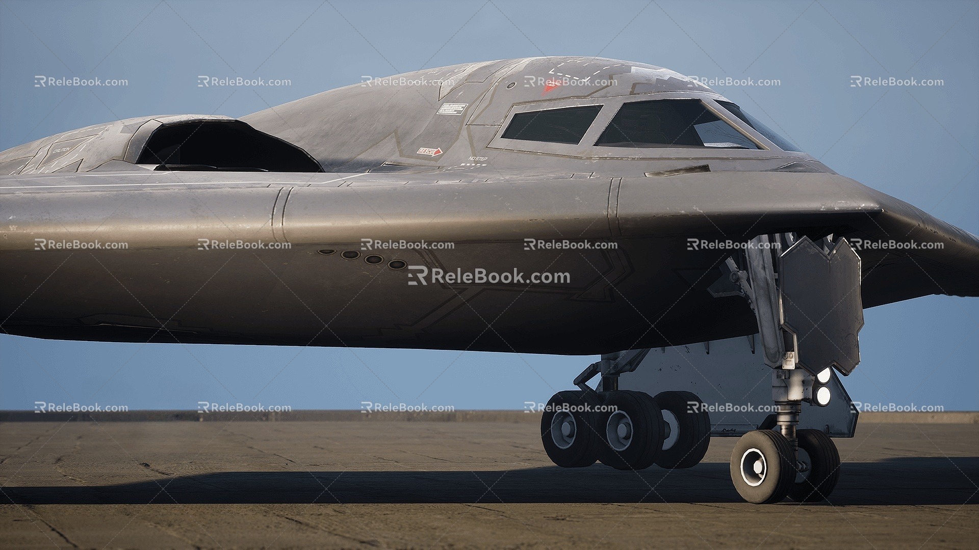 B2 bomber stealth strategic bomber 3d model