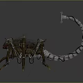 Mechanical Scorpion Robot With Multiple Legs And Intricate Mechanical Structure 3d model