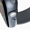 Smartwatch With Gray Strap Digital Screen Time Weather And Heart Rate Monitor