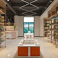 Book Art Showcase In Modern Café Interior Design