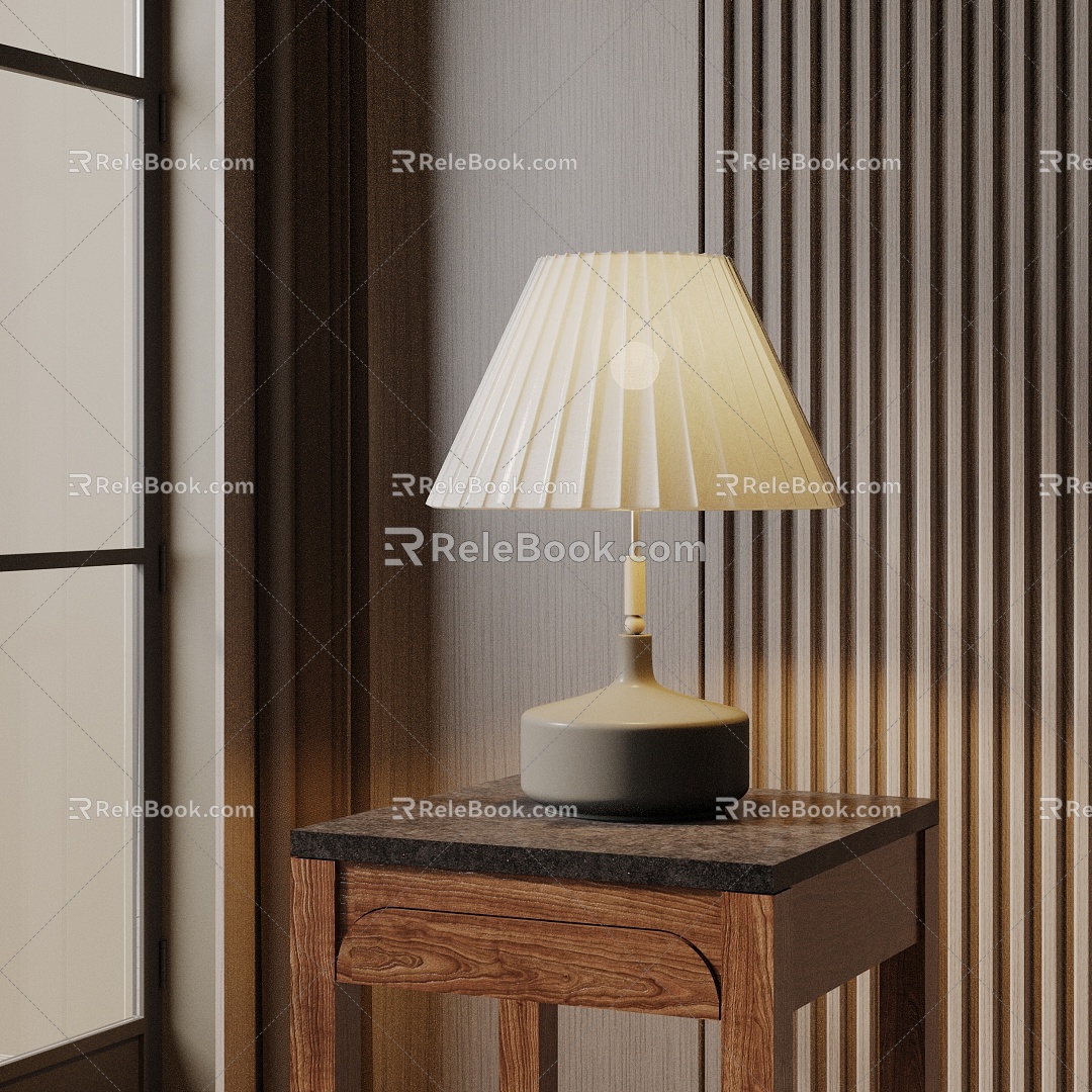 Modern table lamp 3d model