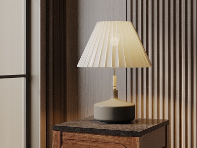 Modern table lamp 3d model