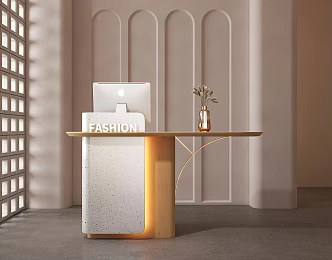 Modern Cashier 3d model
