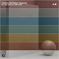 Multicolored Striped Components Featuring Gray Blue Green Yellow Brown Tones And Brown Sphere