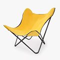 Modern Black Leather Leisure Chair With Streamlined Design And Metal Frame