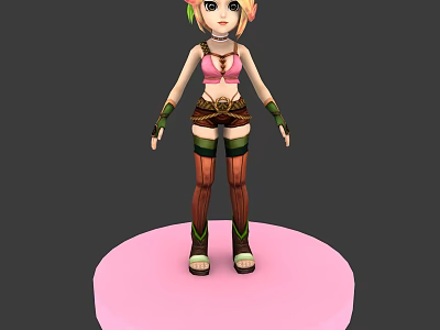 Modern Game Characters Female Characters 3d model