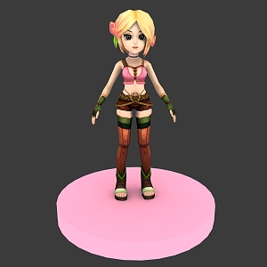 Modern Game Characters Female Characters 3d model