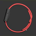 Pink Strap Smartwatch With Screen Displaying Time Date Weather And Health Metrics