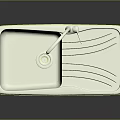 Modern White Kitchen Sink With Chrome Faucet And Grooved Draining Board