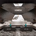 Z PARTY K Modern Luxury KTV Interior Design With Sofas Coffee Tables And Wall Decor