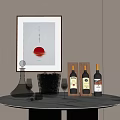 Modern Red Wine 3d model