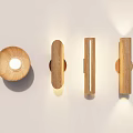 Quiet wind wall lamp simple lamp 3d model