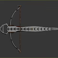 Crossbow Mechanical Crossbow Shift Bow and Arrow Shoot Far Equipment Weapons High-tech Crossbow 3d model
