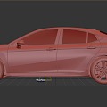 Hyundai Toyota Camry sedan car 3d model