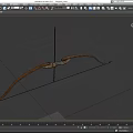 Bow and arrow ancient bow and arrow crossbow archery magic bow long-range weapon low face number low model simple model game sub-era film and television level super realistic 3d model