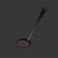 Modern Cleaning Tool With Black Handle And White Shaft Brush Head 3d model