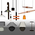 Chandelier Spotlight Decorative Lamp Table Lamp Reading Lamp Glass Lamp 3d model