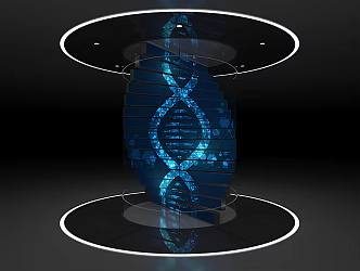 Modern Pillar Science and Technology Tree 3d model