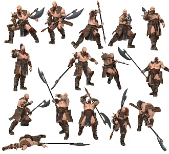Modern Game Characters 3d model