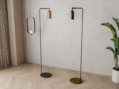 Floor lamp combination model