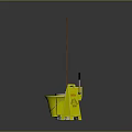 Modern mop bucket mop bucket mop automatic spin drying mop bucket 3d model