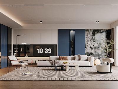 modern living room model