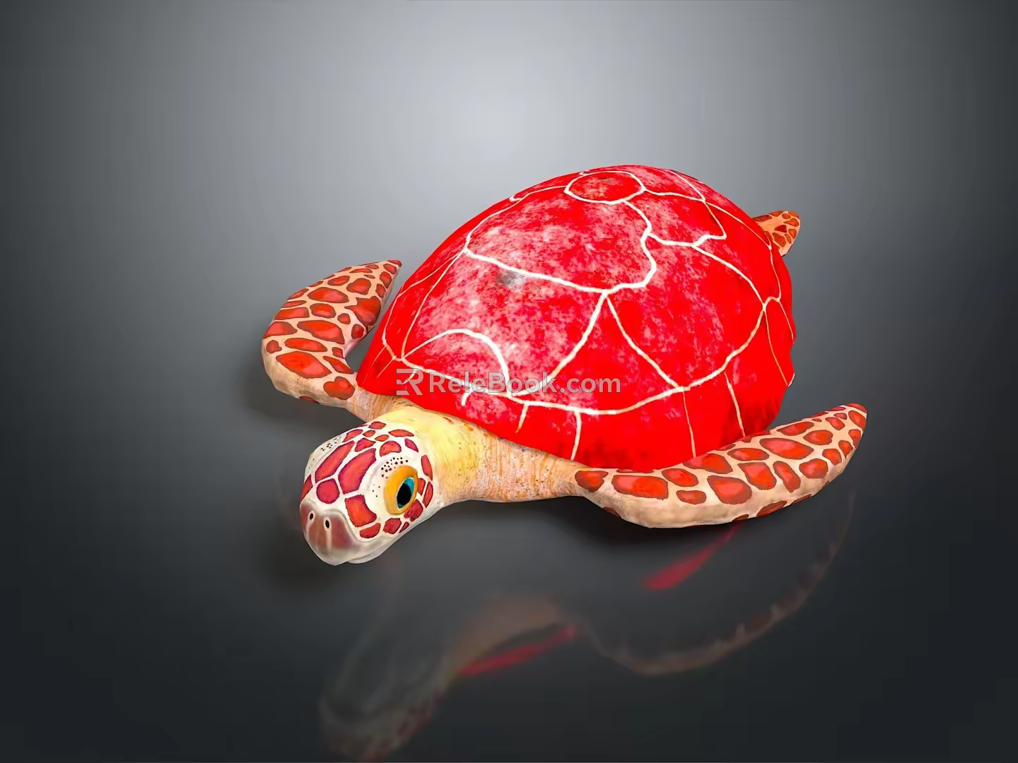 Turtle Cartoon Turtle Snapping Turtle Chickbill Turtle Reptile Cold Blooded Animal Reptile Class 3d model